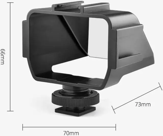 Alt view image 7 of 7 - Vlog Selfie Flip Screen for Mirrorless Camera, Reverse Mirror with 3 ColdShoe Mounts for Sony A7III A7II A6000/A6300/A6500 Fujifilm XT20 xt30 XT2 XT3 Canon Panasonic Nikon Cameras