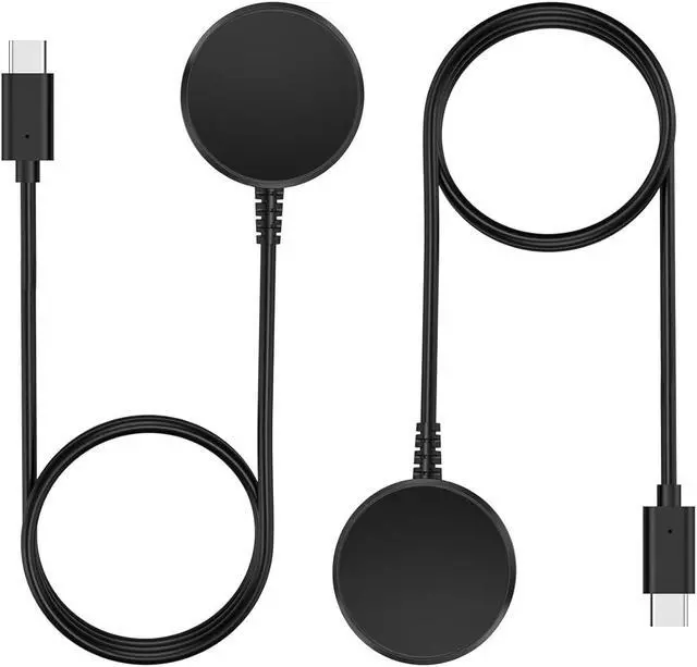 Main image of Charger for Samsung Galaxy Watch 3/Watch 4/Watch 5/Watch 6, Replacement Charging Cable Cord for Samsung Galaxy Watch 6 Classic/5 Pro/4/3/Acitve 2/1 Smart Watch [2-Pack, 3.3ft]