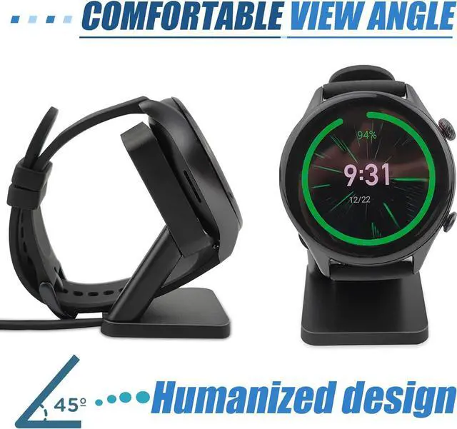 Alt view image 6 of 7 - Replacement Charger Stand Compatible with Amazfit GTR 4, GTR 3, GTR 3 Pro, GTS 3 Smart Watch,Charging Dock with USB Charger Cable Fit for Amazfit GTR 3 Watch
