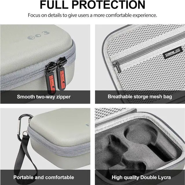 Alt view image 5 of 6 - Carrying Case for Insta360 GO 3 Action, Storage Bag Mini Protective Case Compatible for Insta360 GO 3 Action Camera Accessories