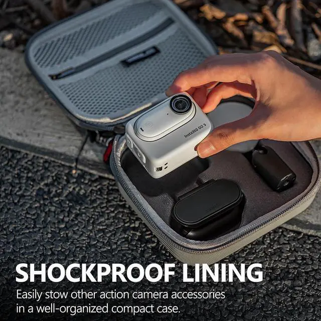 Alt view image 2 of 6 - Carrying Case for Insta360 GO 3 Action, Storage Bag Mini Protective Case Compatible for Insta360 GO 3 Action Camera Accessories