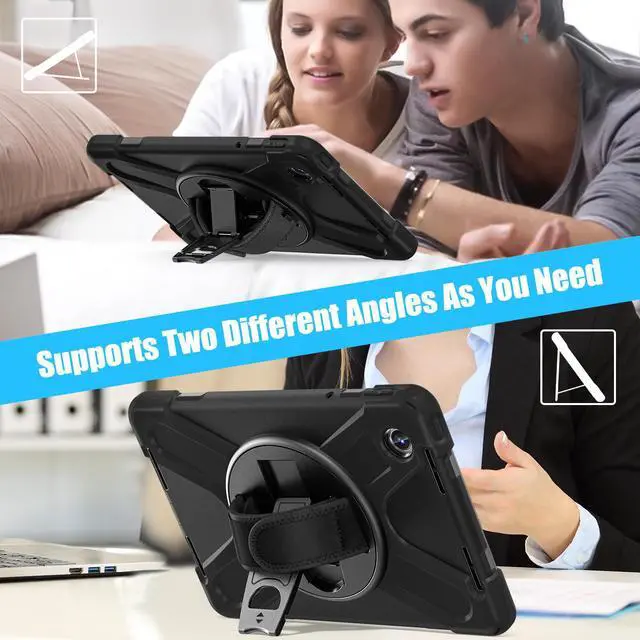 Alt view image 4 of 7 - BONAEVER Case for Lenovo Tab M11 11 inch 2024 Model TB330FU TB330XU TB-331FC Protective Cover with S Pen Holder Stand Hand/Shoulder Strap