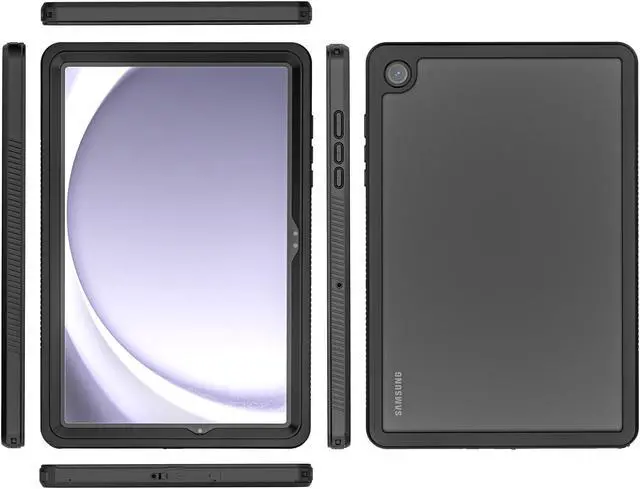 Alt view image 6 of 7 - Waterproof Case For Samsung Galaxy Tab A9 Plus 10.9 inch 2023 Model SM-X210/X216/X218 with Built-in Screen Protector, Full Body Shockproof Protection Case with Strap