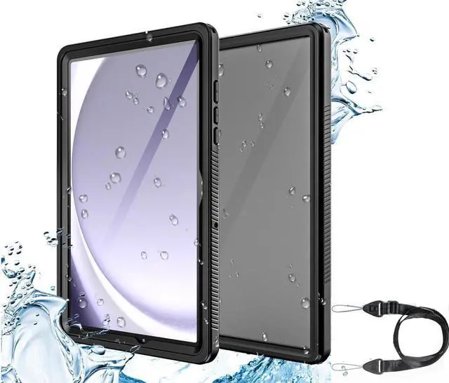 Main image of Waterproof Case For Samsung Galaxy Tab A9 Plus 10.9 inch 2023 Model SM-X210/X216/X218 with Built-in Screen Protector, Full Body Shockproof Protection Case with Strap