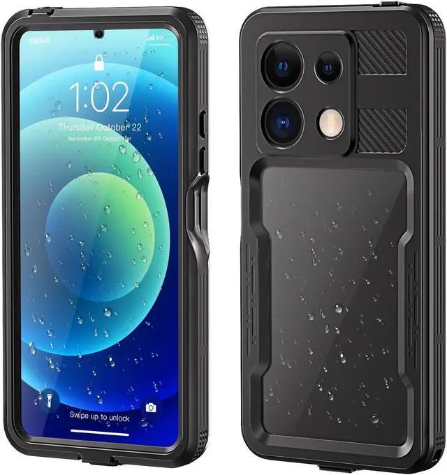 Main image of Waterproof Case for Xiaomi Redmi Note 13 5G, IP68 Waterproof 360 Degree Protection Protective Cover Shockproof Cover with Built-in Screen Protector