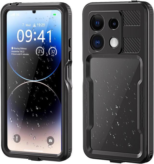 Waterproof Case for Xiaomi Redmi Note 13 Pro 5G IP68 Waterproof 360 Degree Protection Protective Cover Shockproof Cover with Built in Screen