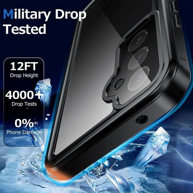 Alt view image 3 of 7 - for Samsung Galaxy A55 5G Case Waterproof,Galaxy A55 5G Case [Built-in Screen & Lens Protector][Military Grade Shockproof][IP68 Underwater][Real 360°]Full Body Rugged Samsung A55 5G Case 6.5"