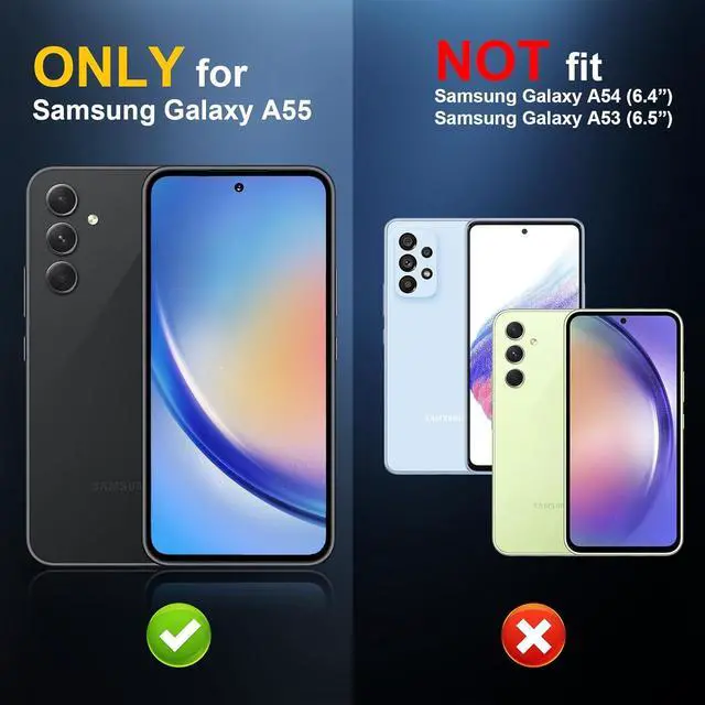 Alt view image 2 of 7 - for Samsung Galaxy A55 5G Case Waterproof,Galaxy A55 5G Case [Built-in Screen & Lens Protector][Military Grade Shockproof][IP68 Underwater][Real 360°]Full Body Rugged Samsung A55 5G Case 6.5"