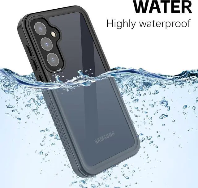 Alt view image 2 of 7 - Samsung Galaxy A55 5G Case Waterproof, Galaxy A55 5G Phone Case with Built-in Screen Protector - Shockproof Dustproof Rugged Full Body Protective Cover for Samsung A55 5G Case 6.5", Black