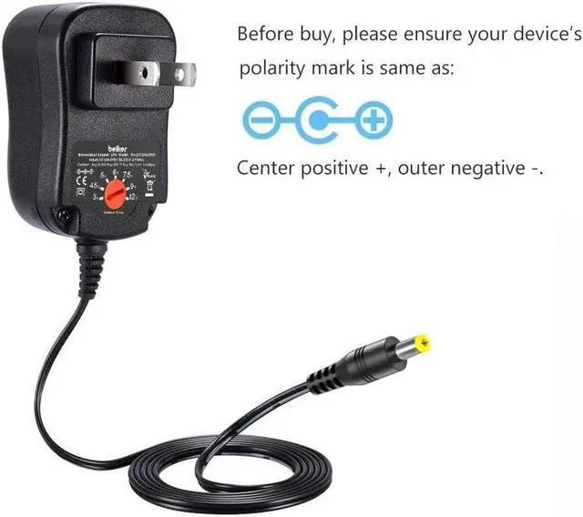 Alt view image 4 of 7 - Universal AC/DC Adapter 30W Switching Power Supply 3V to 12V W/USB Port & 8 Selectable 8 Adapter Plugs for Household Electronics LED Strips Tablets Webcams Speakers USB Hubs and More