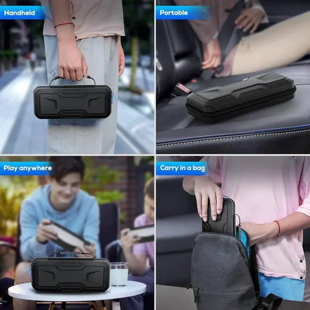 Alt view image 7 of 7 - Accessories Bundle for Playstation Portal, Carrying Case and Hard PC Clear Cover Case with Tempered Glass Screen Protector, Protective Cover Case and Hard Shell Portable Travel Handbag for Ps Portal
