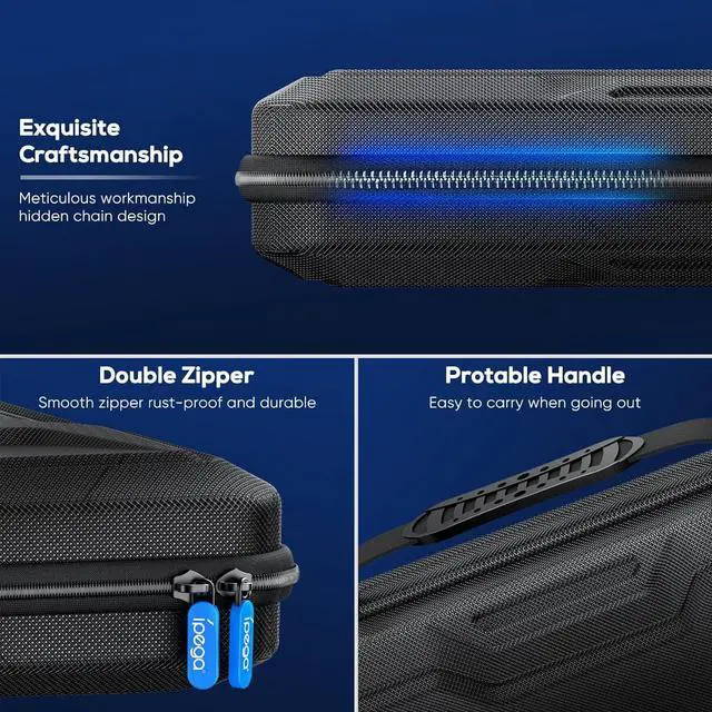 Alt view image 2 of 7 - Carrying Case for PlayStation Portal, Protective Hard Shell Portable Travel Carry Handbag Full Protective Case Accessories for PlayStation Portal Remote Player