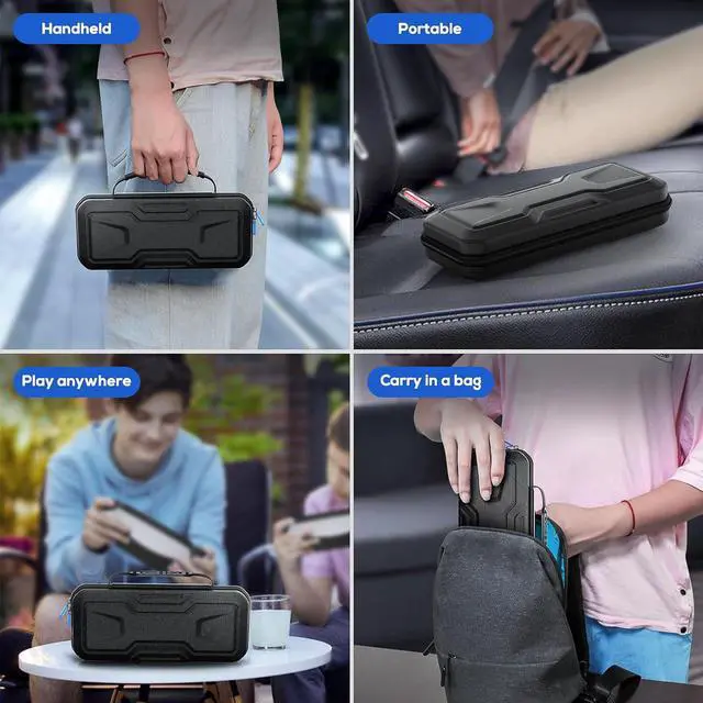 Alt view image 4 of 7 - Carrying Case for PlayStation Portal, Protective Hard Shell Portable Travel Carry Handbag Full Protective Case Accessories for PlayStation Portal Remote Player
