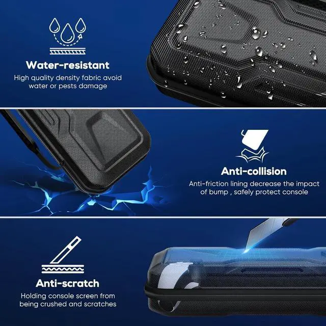 Alt view image 3 of 7 - Carrying Case for PlayStation Portal, Protective Hard Shell Portable Travel Carry Handbag Full Protective Case Accessories for PlayStation Portal Remote Player