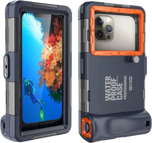 Main image of BONAEVER Universal Waterproof Phone Case for Snorkeling & Diving [50ft/15m] Underwater Photography Video Protection Case with Lanyard for iPhone 15/14/ 13/12/ 11/ Pro Max Samsung Galaxy LG Google etc