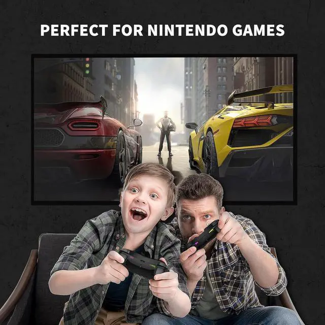 Alt view image 4 of 6 - bonaever Switch Controller,Wireless Switch Pro Controller Compatible with Switch/Switch lite/Switch OLED,Pro Controller Switch Support Turbo,Wake-up Function and Adjustable LED Black