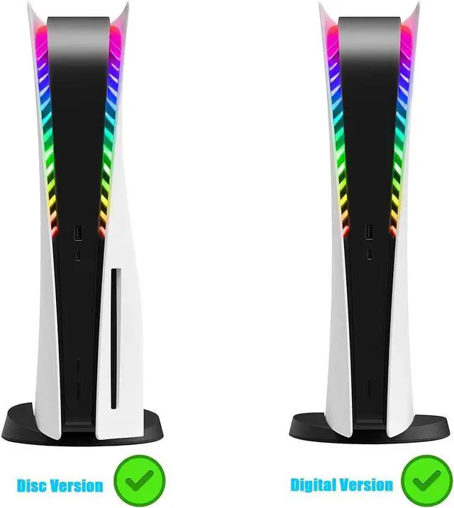 Alt view image 7 of 7 - BONAEVER Light Strip Kit for PS5 Console, PS5 RGB LED Light with 8 Color 400 Light Effects Compatible with Digital & Disc Edition, PlayStation5 DIY Decoration Accessories, PS5 RGB Lights with Remote
