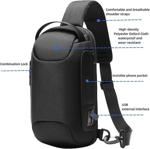 Alt view image 2 of 7 - BONAEVER Carrying Bag Compatible with Playstation Portal Remote Player, Shoulder Crossbody Bag for PS Portal Game Console & Accessories, USB External Port for Charging Scratch-Proof Dustproof