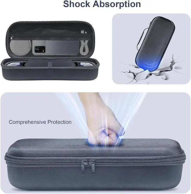 Alt view image 2 of 7 - BONAEVER Travel Carrying Case Compatible with PlayStation Portal, Built-in Larger Storage and Screen Protector,Shockproof Anti-Scratch Dual-Layer Oxford Protective Portable Case