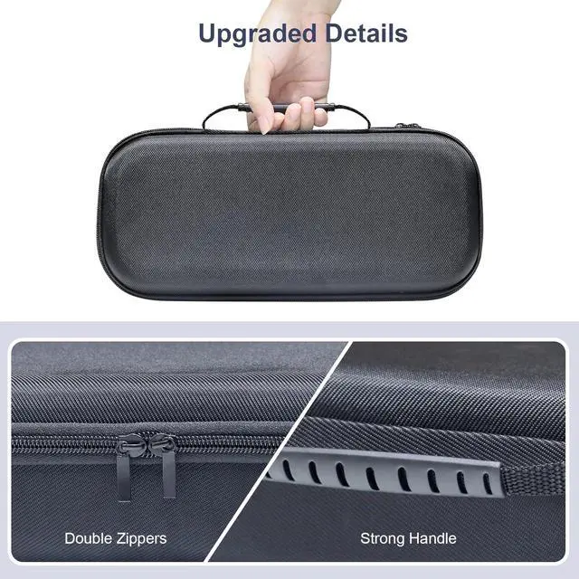 Alt view image 5 of 7 - BONAEVER Travel Carrying Case Compatible with PlayStation Portal, Built-in Larger Storage and Screen Protector,Shockproof Anti-Scratch Dual-Layer Oxford Protective Portable Case