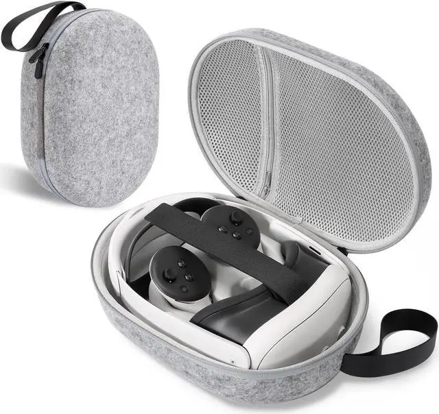 Main image of BONAEVER Hard Carrying Case for Meta Quest 3 - Compact design, Multiple Compartments for Elite Version VR Headset, Controllers and Accessories, Travel with Protection