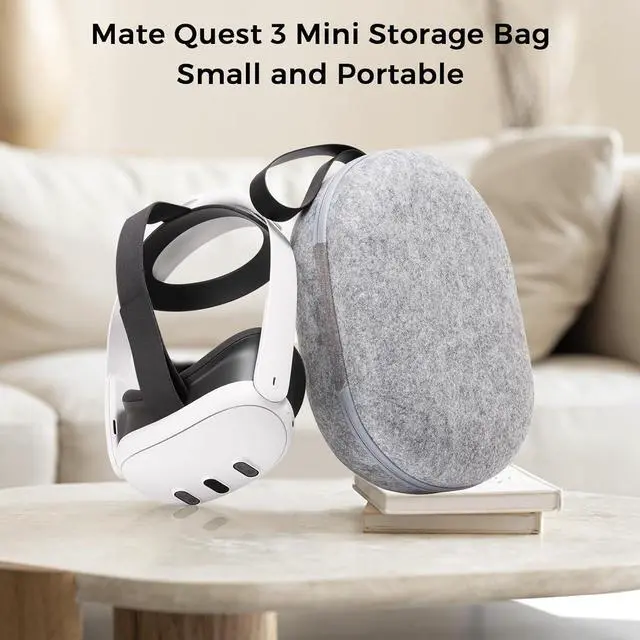 Alt view image 6 of 7 - BONAEVER Hard Carrying Case for Meta Quest 3 - Compact design, Multiple Compartments for Elite Version VR Headset, Controllers and Accessories, Travel with Protection