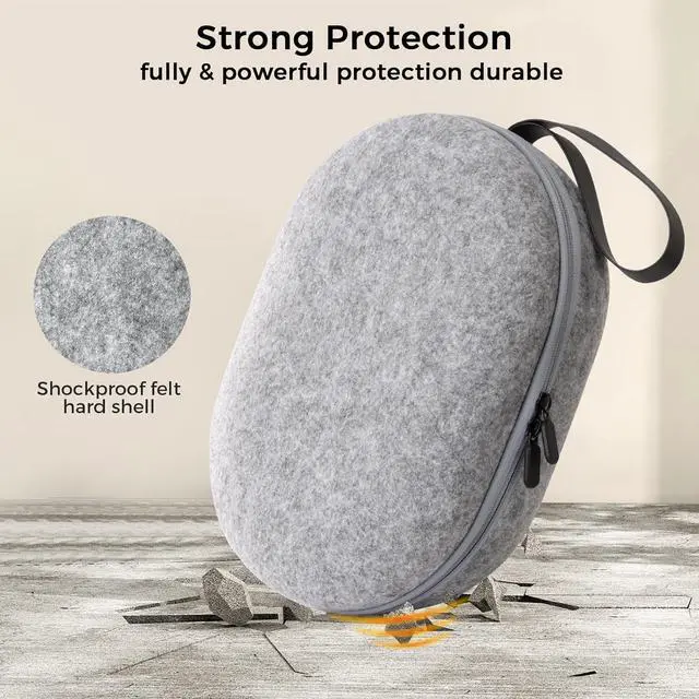 Alt view image 5 of 7 - BONAEVER Hard Carrying Case for Meta Quest 3 - Compact design, Multiple Compartments for Elite Version VR Headset, Controllers and Accessories, Travel with Protection
