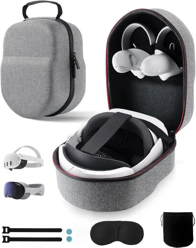 Main image of BONAEVER Case for Meta Quest 3/Oculus Quest 2 Accessories/Vision Pro/Pico 4, Fit Elite Strap Battery Version/Kiwi Design/BOBOVR Head Strap, with Len Protector, Portable Hard Carrying Case