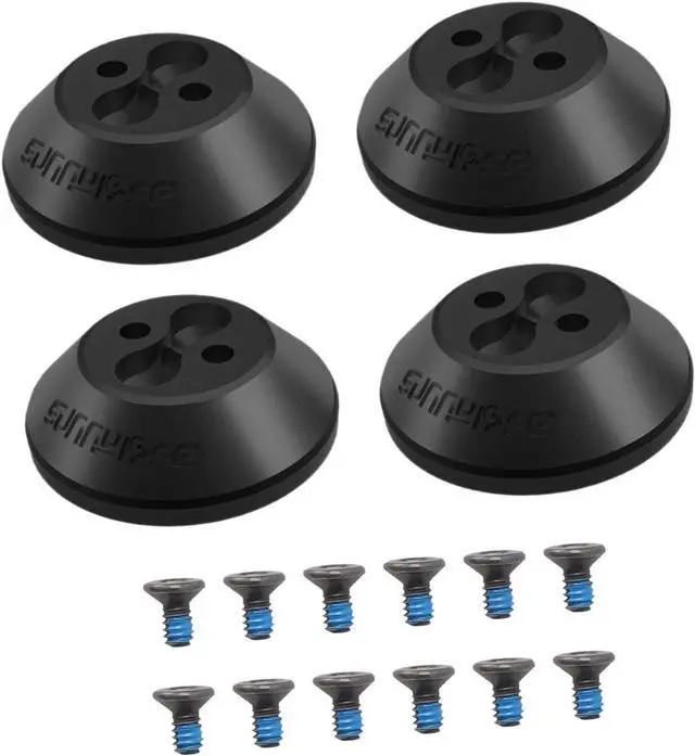 Alt view image 5 of 7 - BONAEVER 4 Pieces Motor Protection Cover Anti Collision Dustproof Waterproof Motor Cover Caps Metal Upgrade, for Drone Accessory, Black