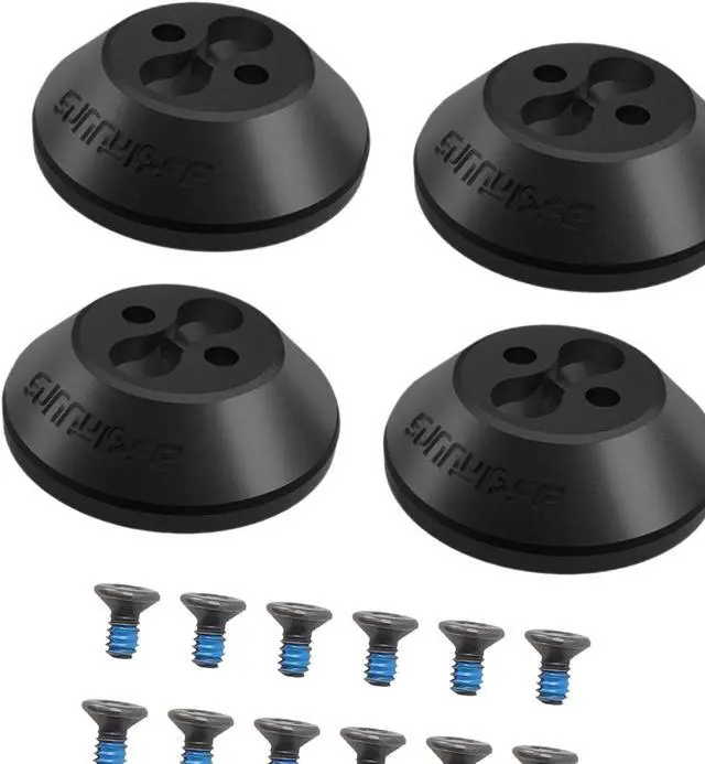 Main image of BONAEVER 4 Pieces Motor Protection Cover Anti Collision Dustproof Waterproof Motor Cover Caps Metal Upgrade, for Drone Accessory, Black