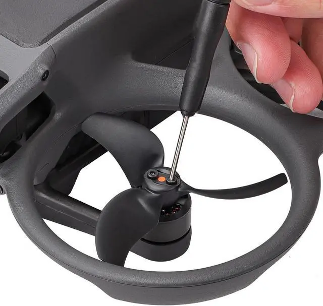 Alt view image 5 of 6 - BONAEVER 4 Pieces Motor Protection Cover Anti Collision Dustproof Waterproof Motor Cover Caps Metal Upgrade, for Drone Accessory, Black Red