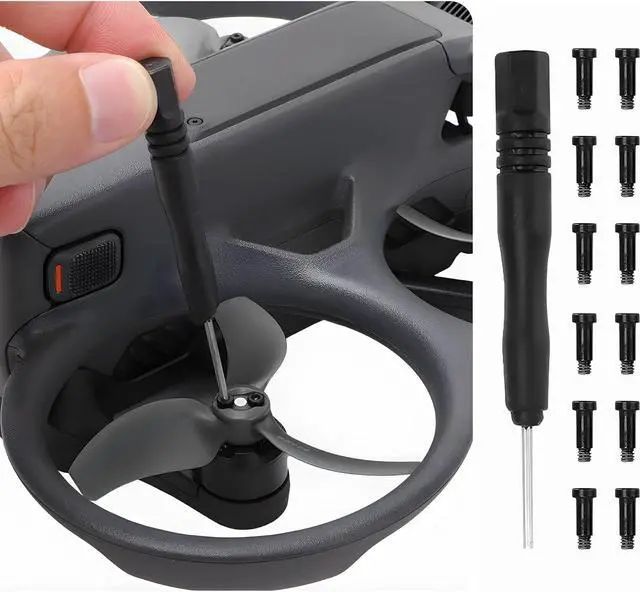Alt view image 5 of 7 - BONAEVER 8Pcs Avata 2 Propellers Replacement Prop Blades 3032S Low Noise Wings for DJI Avata 2 Drone Accessories Black Tips