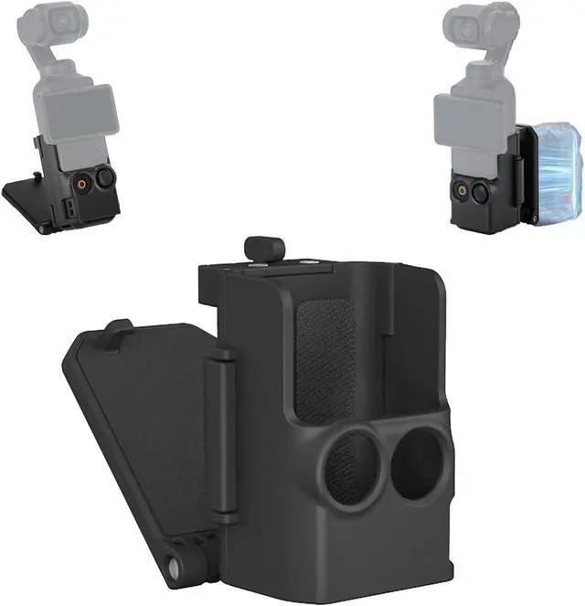 Main image of BONAEVER Magnetic Camera Desktop Base Stand Holder Expansion Adapter Mount Bracket Compatible with DJI Osmo Pocket 3 Accessories Adjustable Clip Clamp Mount with Expand Frame for Osmo Pocket 3