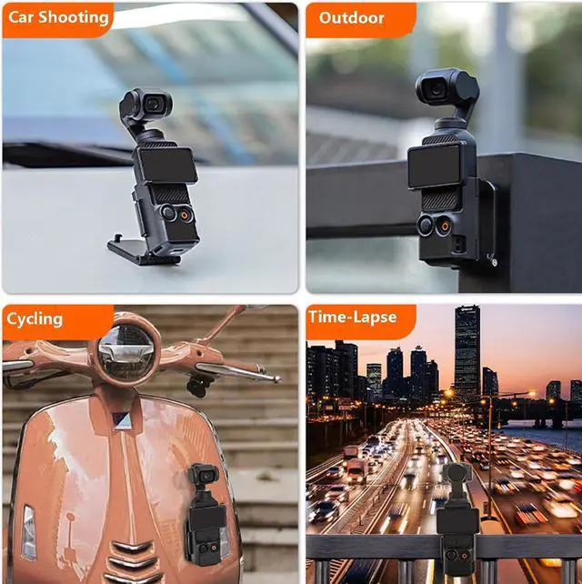Alt view image 6 of 7 - BONAEVER Magnetic Camera Desktop Base Stand Holder Expansion Adapter Mount Bracket Compatible with DJI Osmo Pocket 3 Accessories Adjustable Clip Clamp Mount with Expand Frame for Osmo Pocket 3