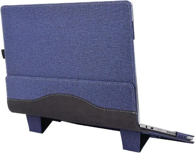 Main image of BONAEVER Laptop Case for Microsoft Surface Laptop 6 / Laptop 5 / Laptop 4 / Laptop 3 / Laptop 2 / Laptop 1 15 inch PU Leather Protective Cover with Stand / Pencil Holder Blue