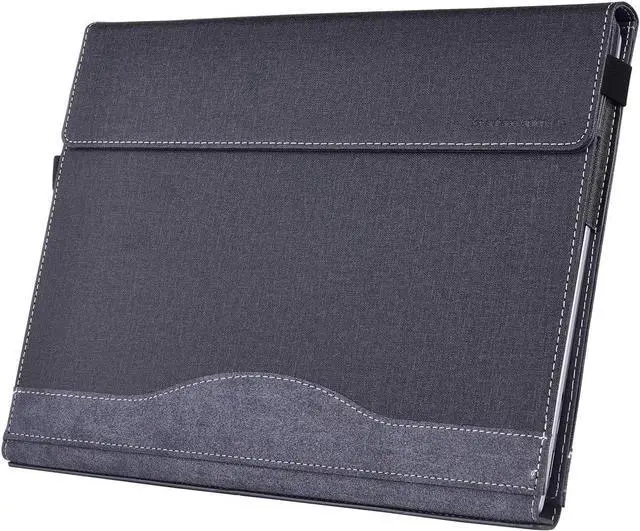 Alt view image 2 of 7 - BONAEVER Laptop Case for Microsoft Surface Laptop 6 / Laptop 5 / Laptop 4 / Laptop 3 / Laptop 2 / Laptop 1 15 inch PU Leather Protective Cover with Pencil Holder