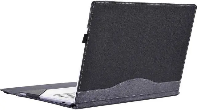 Alt view image 2 of 7 - BONAEVER Laptop Case for 13.5 inch Microsoft Surface Laptop 6 / Laptop 5 / Laptop 4 / Laptop 3 / Laptop 2 / Laptop 1 PU Leather Protective Cover with Pencil Holder
