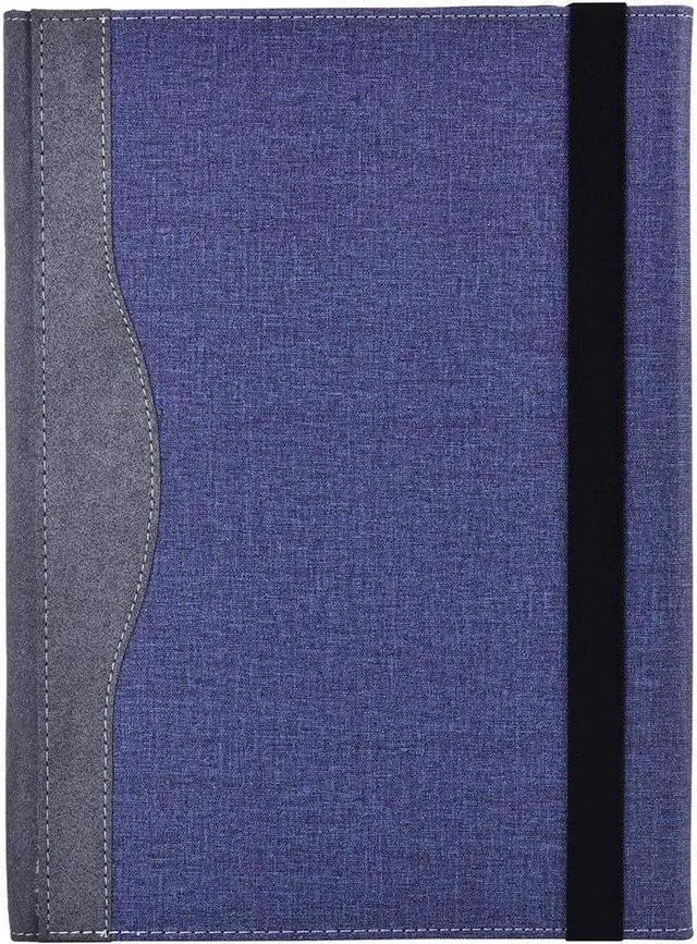 Alt view image 5 of 6 - BONAEVER Laptop Case for 13.5 inch Microsoft Surface Laptop 6 / Laptop 5 / Laptop 4 / Laptop 3 / Laptop 2 / Laptop 1 PU Leather Protective Cover with Pencil Holder Blue