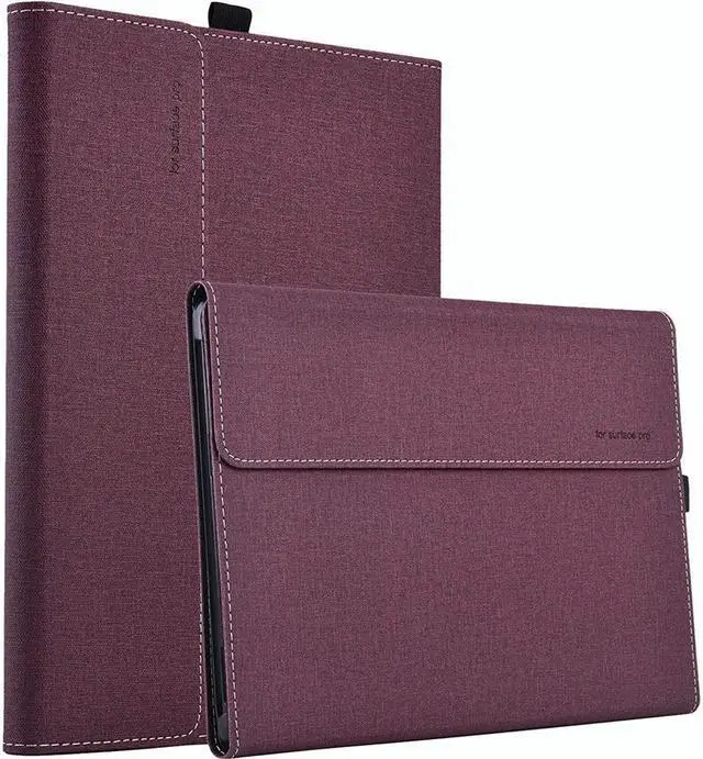 Main image of BONAEVER Case for 13 Inch Microsoft Surface Pro 10 2024, Surface Pro 9 2022, Surface Pro 8 2021 Multiple Angle Viewing Portfolio Business Cover with Stylus Holder, Compatible with Type Cover Keyboard