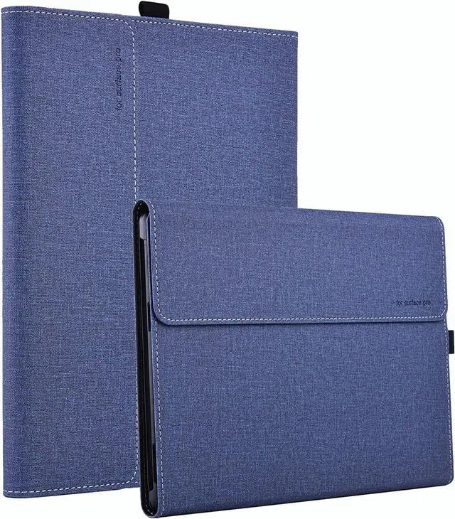 Main image of BONAEVER Case for 13 Inch Microsoft Surface Pro 10 2024, Surface Pro 9 2022, Surface Pro 8 2021 Multiple Angle Viewing Portfolio Business Cover with Stylus Holder, Compatible with Type Cover Keyboard