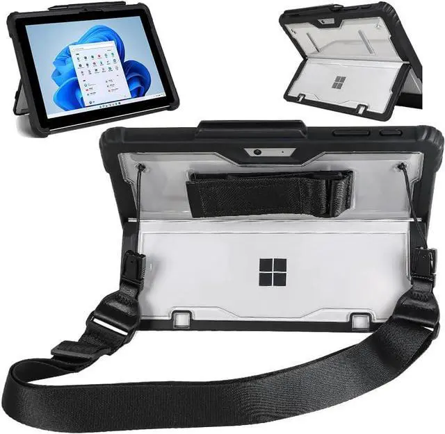 Main image of BONAEVER Shockproof Protective Case for 13 inch Microsoft Surface Pro 10 2024 / Surface Pro 9 2022 with Stand, Hand/Shoulder Strap Strap, Pen Holder