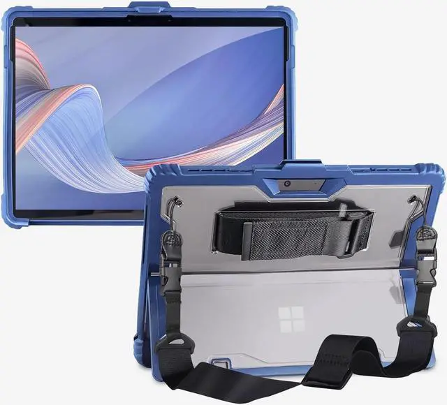 Main image of BONAEVER Protective Case For 12.3 Inch Microsoft Surface Pro 7 Plus, Surface Pro 7, Surface Pro 6, Pro 5, Pro 4, Pro 3 with Shoulder/Hand Strap, Pen Holder Shockproof Cover Compatible with Original Ty