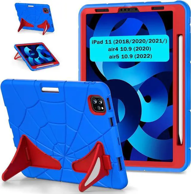 Main image of BONAEVER Shockproof Case for iPad Air 5th/4th Gen 10.9 inch 2022/2020, iPad Pro 11 inch 1st 2nd 3rd Gen 2018/2020/2021/2022, Heavy Duty Rugged Protective Cover for Kids Children with Stand, Pen Holder