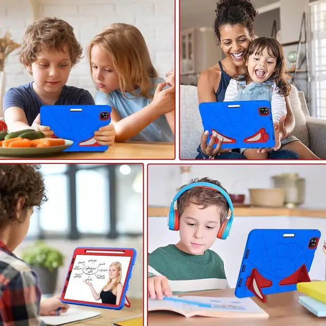 Alt view image 7 of 7 - BONAEVER Shockproof Case for iPad Air 5th/4th Gen 10.9 inch 2022/2020, iPad Pro 11 inch 1st 2nd 3rd Gen 2018/2020/2021/2022, Heavy Duty Rugged Protective Cover for Kids Children with Stand, Pen Holder