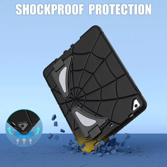 Alt view image 3 of 7 - BONAEVER Shockproof Case for iPad 9.7 inch 2017 2018 5th/6th Generation/Air 2/Pro 9.7, Hybrid Rugged Protective Cover with Kickstand