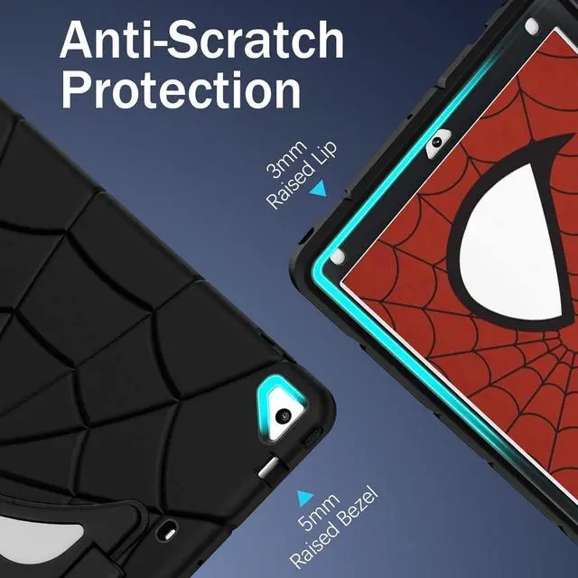 Alt view image 6 of 7 - BONAEVER Shockproof Case for iPad 9.7 inch 2017 2018 5th/6th Generation/Air 2/Pro 9.7, Hybrid Rugged Protective Cover with Kickstand