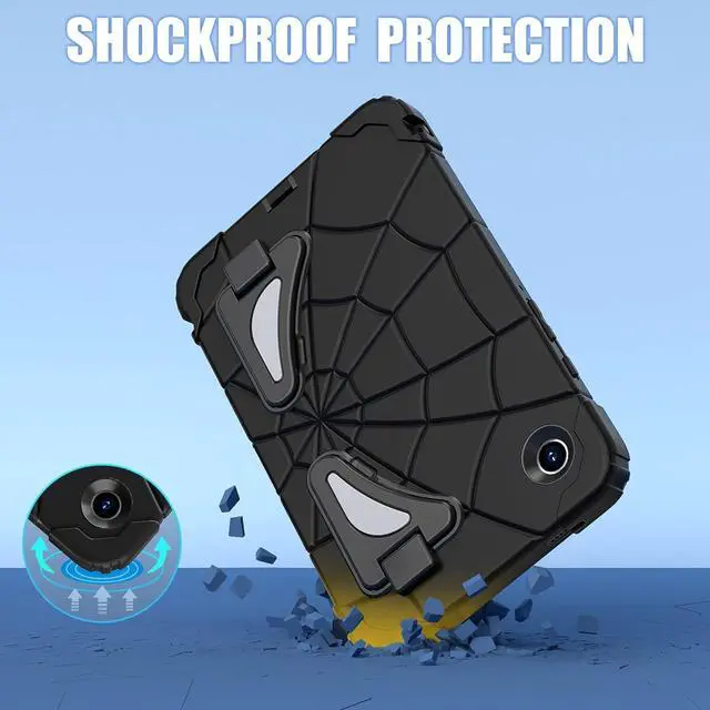 Alt view image 2 of 7 - BONAEVER Case for Samsung Galaxy Tab A9 8.7 Inch 2023 Model SM-X110/X115/X117, Rugged Shockproof Cover with Stand, Shoulder Strap
