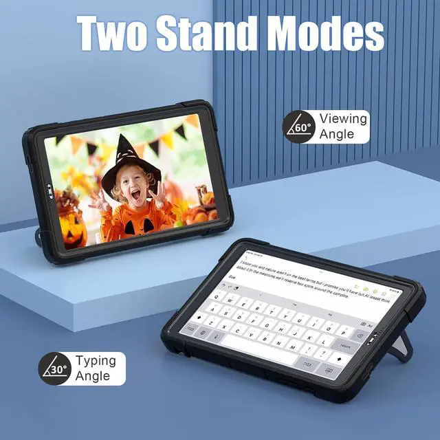 Alt view image 3 of 7 - BONAEVER Tablet Case For Samsung Galaxy Tab A7 Lite 8.7 inch 2021 SM-T220/T225/T227 With Stand, Shoulder Strap, Thickned Cornor Impact Protection Cover for Kids Boys Children