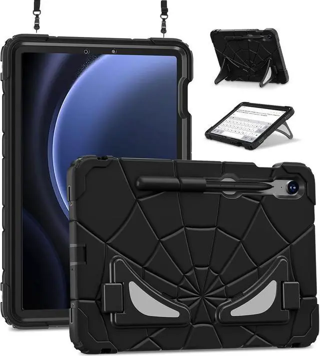 Main image of BONAEVER Tablet Case For Samsung Galaxy Tab S10 Lite / S10 FE / S9 FE 10.9 inch / S9 / S8 / S7 11 inch with Stand, Shoulder Strap, Thickned Cornor Impact Protective Cover for Kids Boys