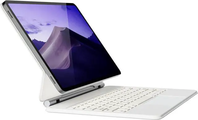 Main image of BONAEVER Magic Keyboard Case for Samsung Galaxy Tab S10 Lite / S10 FE / S9 FE 5G 10.9 inch/S9/S8/S7 11 inch with Floating Magnetic Stand, Backlit, Smart Touchpad, Pen Holder, LED Battery Display